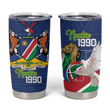 Afro Namibia Independence Day Tumbler Cup Namibian 1990 African Pattern LT14