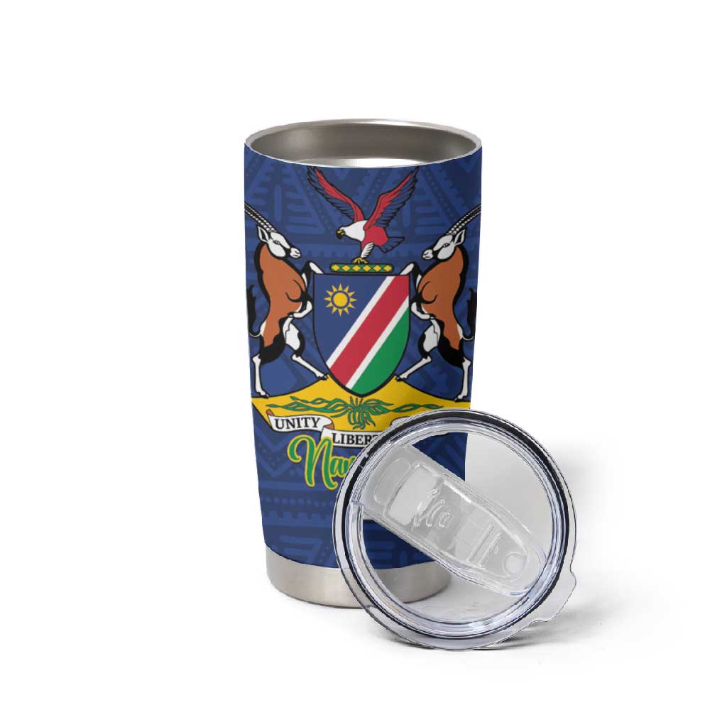 Afro Namibia Independence Day Tumbler Cup Namibian 1990 African Pattern LT14