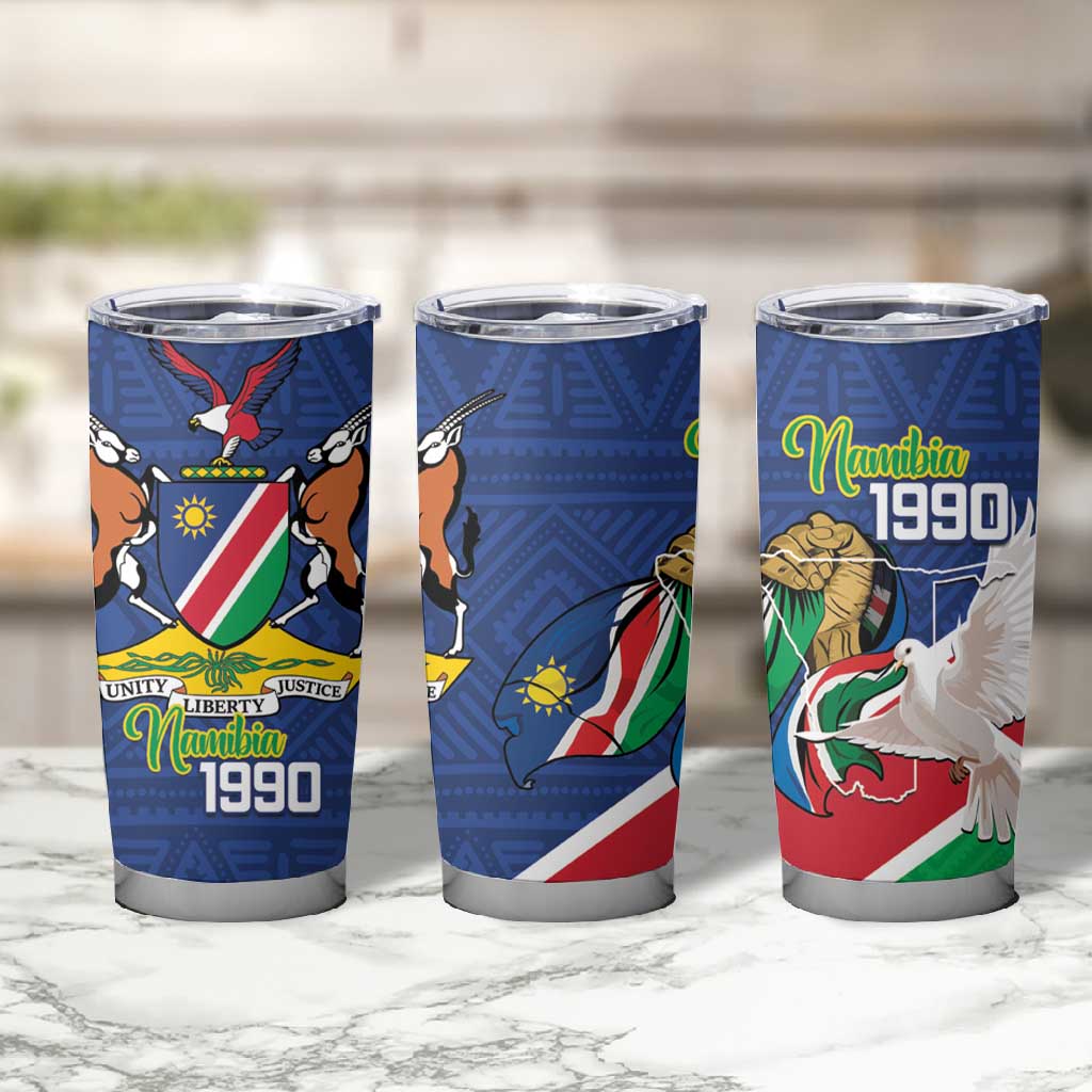 Afro Namibia Independence Day Tumbler Cup Namibian 1990 African Pattern LT14