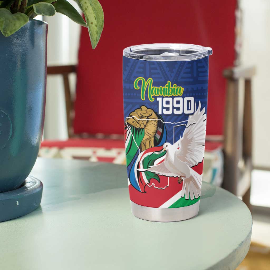Afro Namibia Independence Day Tumbler Cup Namibian 1990 African Pattern LT14