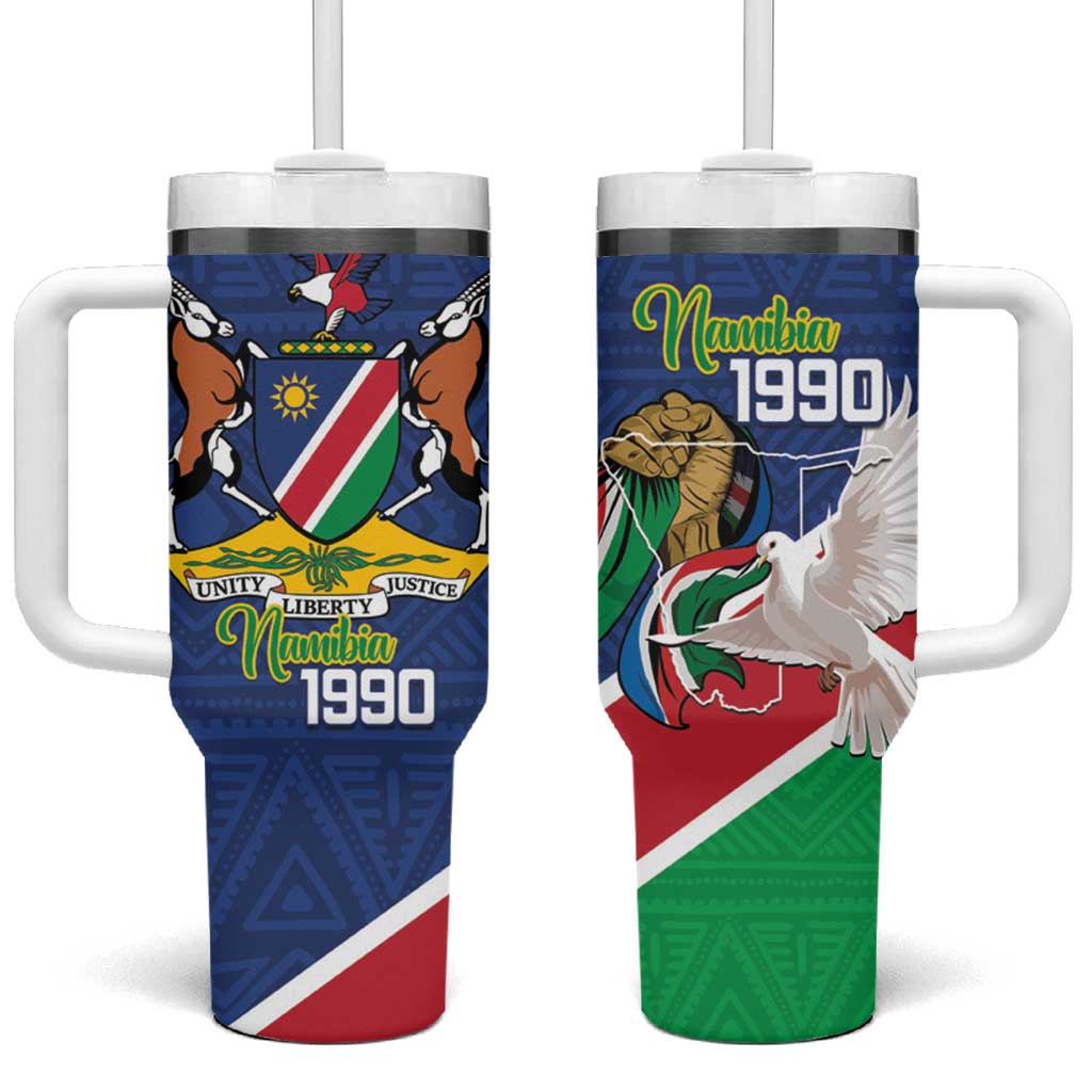 Afro Namibia Independence Day Tumbler With Handle Namibian 1990 African Pattern LT14