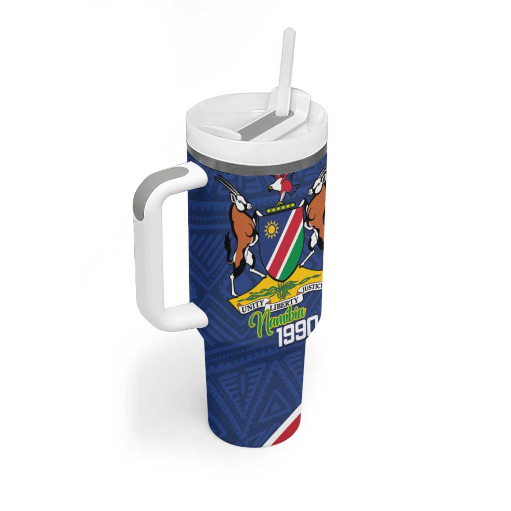 Afro Namibia Independence Day Tumbler With Handle Namibian 1990 African Pattern LT14