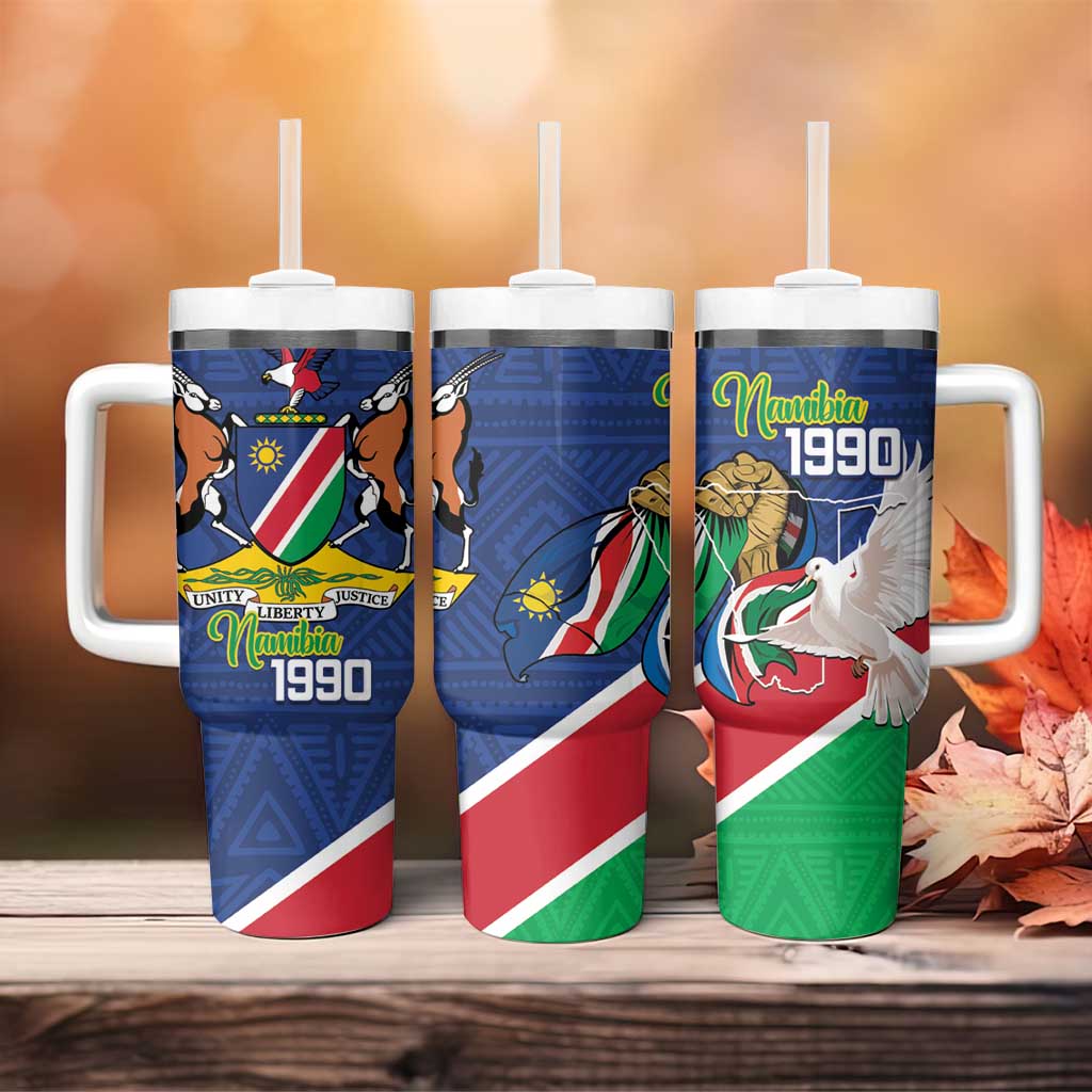 Afro Namibia Independence Day Tumbler With Handle Namibian 1990 African Pattern LT14