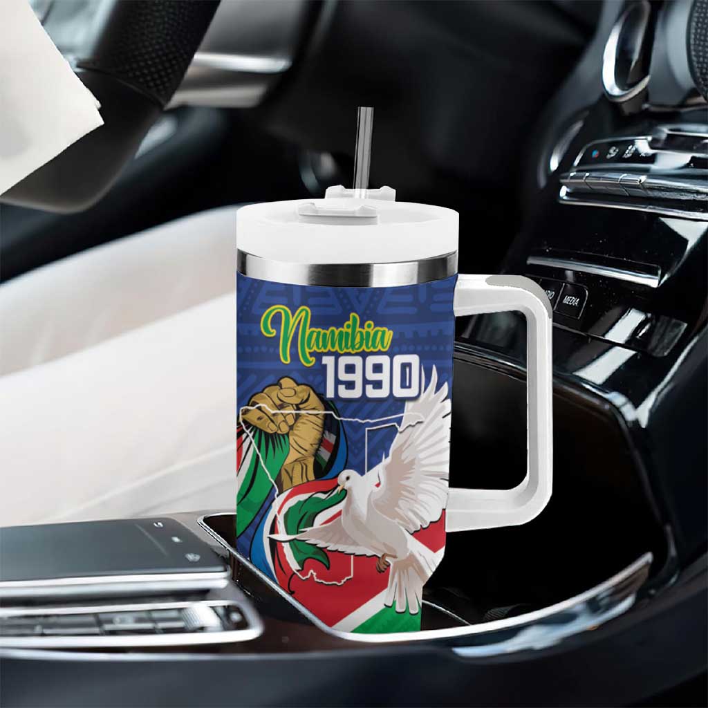 Afro Namibia Independence Day Tumbler With Handle Namibian 1990 African Pattern LT14