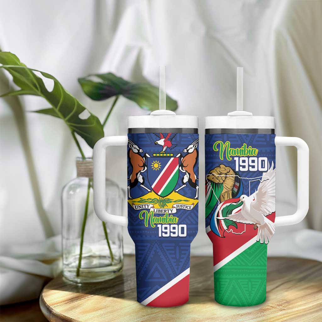 Afro Namibia Independence Day Tumbler With Handle Namibian 1990 African Pattern LT14
