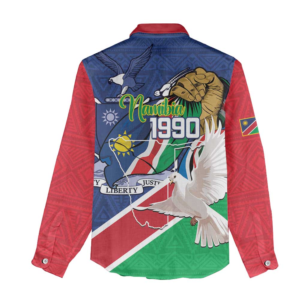 Afro Namibia Independence Day Women Casual Shirt Namibian 1990 African Pattern LT14