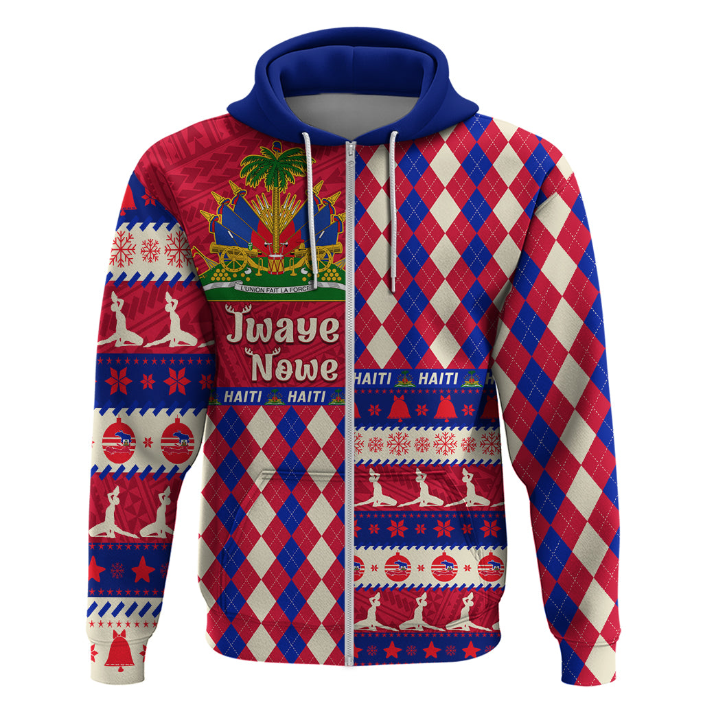 Haiti Christmas Hoodie Jwaye Nowe 2023 With Coat Of Arms LT14