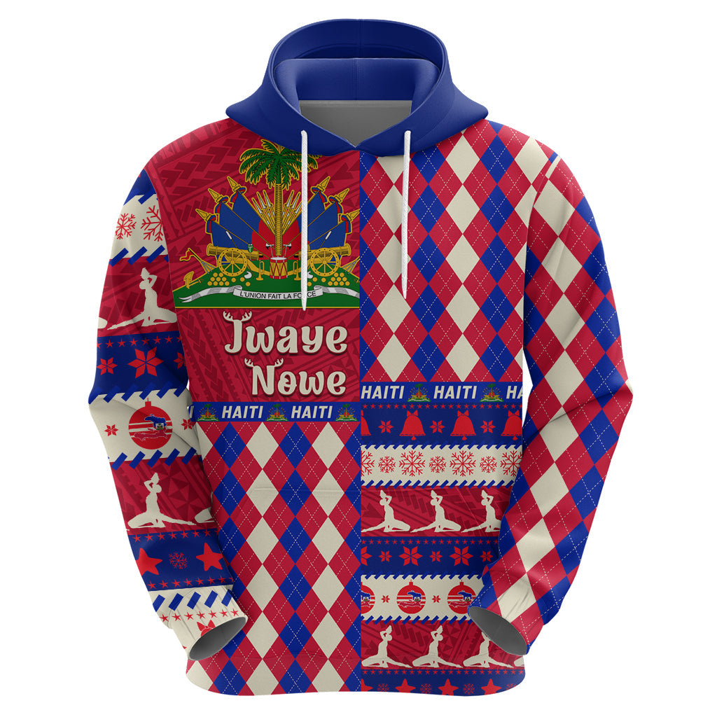 Haiti Christmas Hoodie Jwaye Nowe 2023 With Coat Of Arms LT14