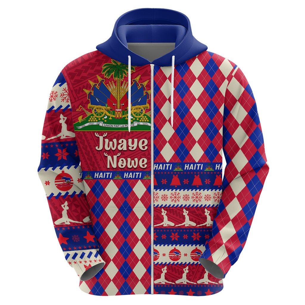 Haiti Christmas Hoodie Jwaye Nowe 2023 With Coat Of Arms LT14