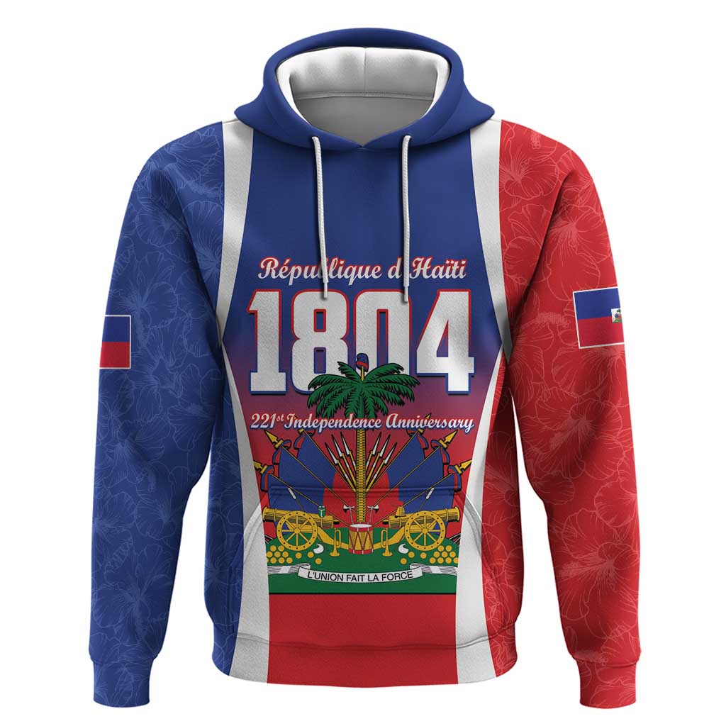 Personalized Haiti 1804 Hoodie Happy 221st Independence Anniversary LT14