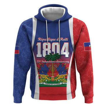 Personalized Haiti 1804 Hoodie Happy 221st Independence Anniversary LT14