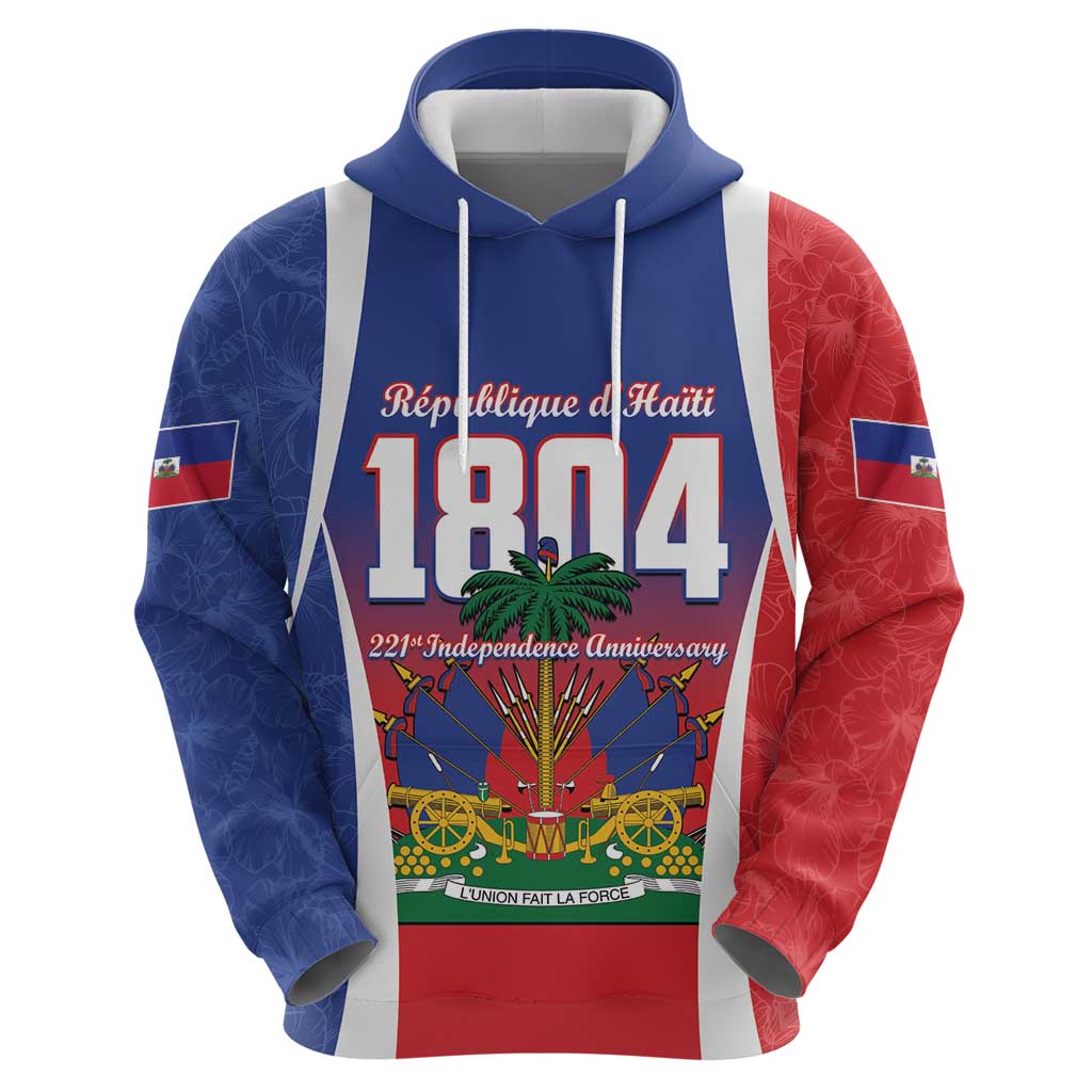 Personalized Haiti 1804 Hoodie Happy 221st Independence Anniversary LT14