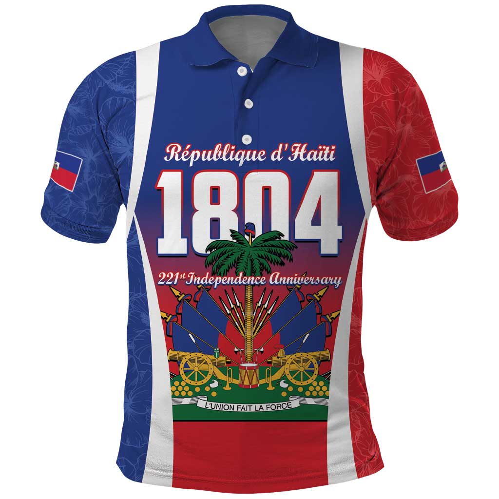 Personalized Haiti 1804 Polo Shirt Happy 221st Independence Anniversary LT14