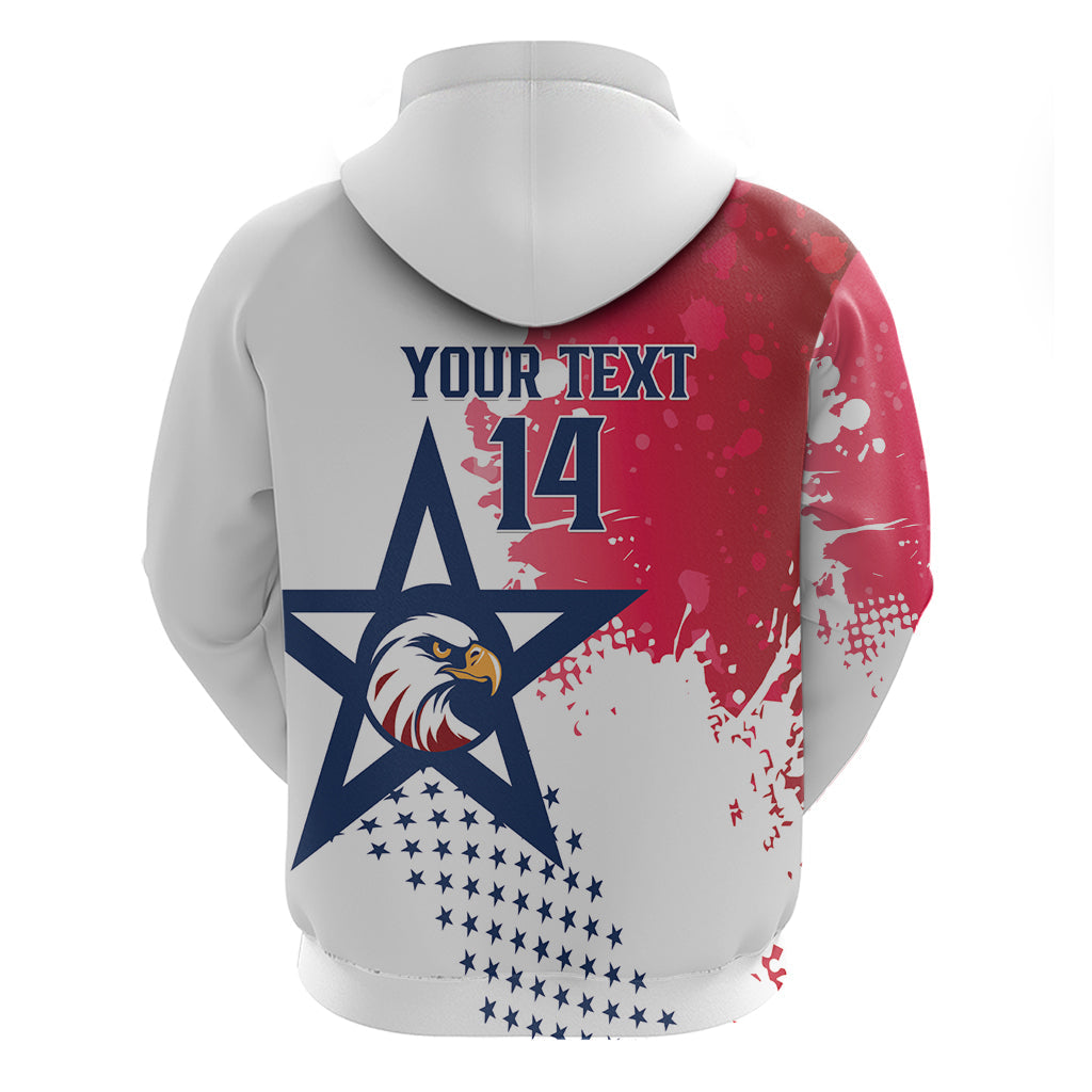 Custom United States Rugby Hoodie 2024 Pacific Go Eagles LT14