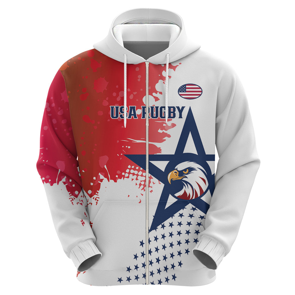 Custom United States Rugby Hoodie 2024 Pacific Go Eagles LT14