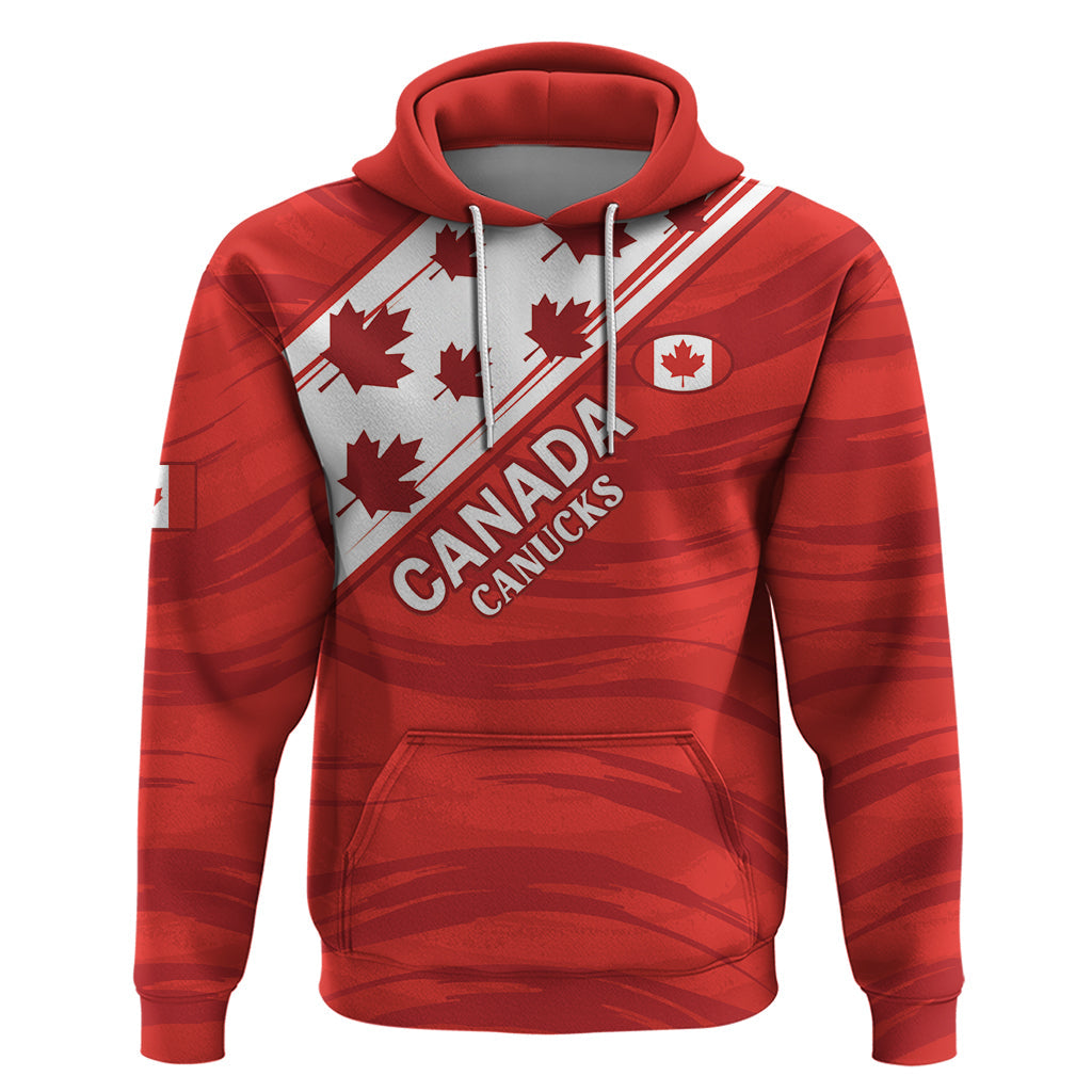Custom Canada Rugby Hoodie 2024 Pacific Go Canucks LT14