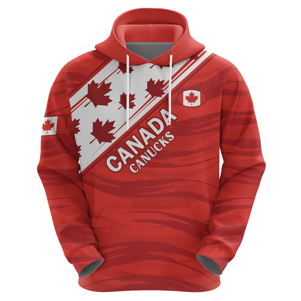 Custom Canada Rugby Hoodie 2024 Pacific Go Canucks LT14