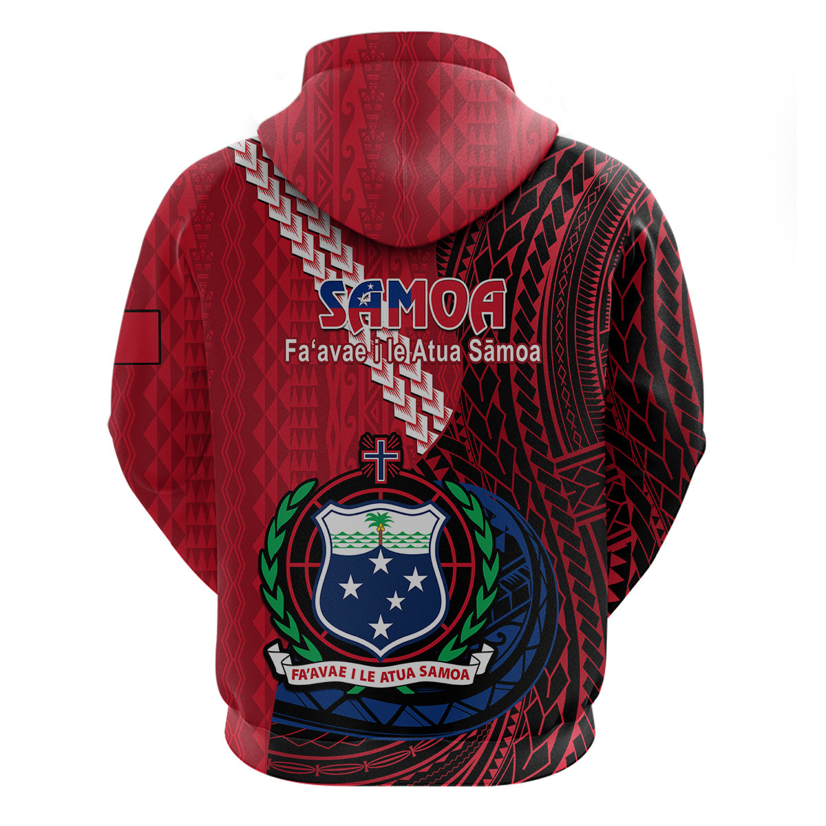 Samoa Hoodie Happy Independence Day Samoan Red Pattern LT14