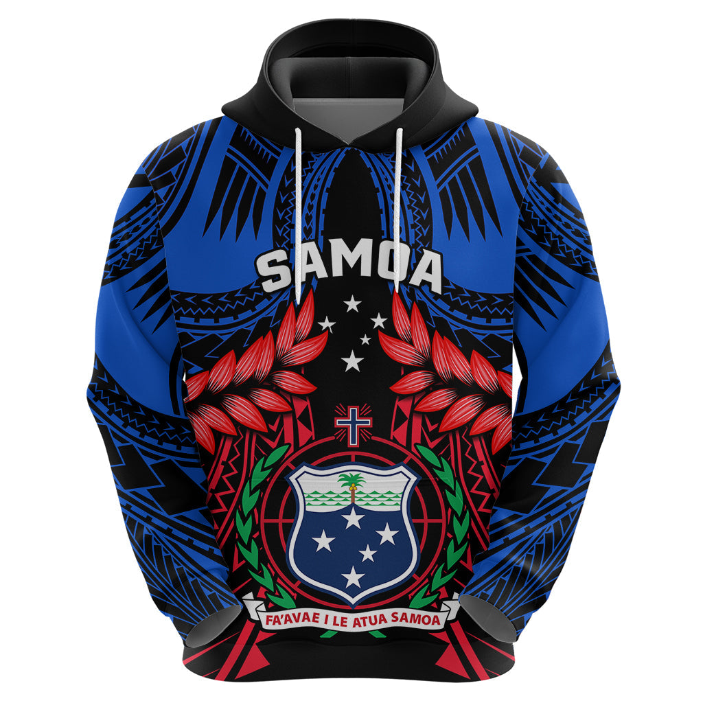 Personalised Samoa Hoodie Heritage Festival Samoan Tattoo With Ula Fala Kava Bowl LT14