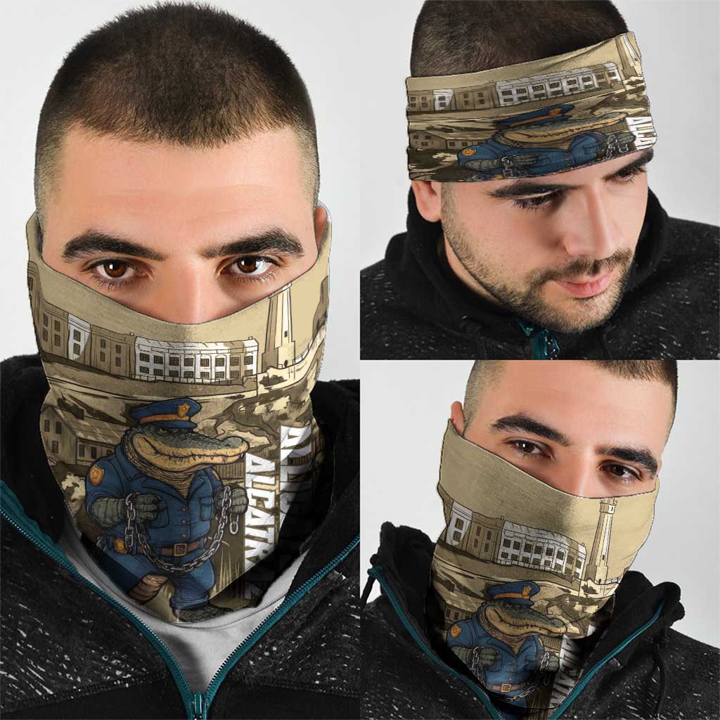Alligator Alcatraz Neck Gaiter Police Gator Rock Penitentiary LT14