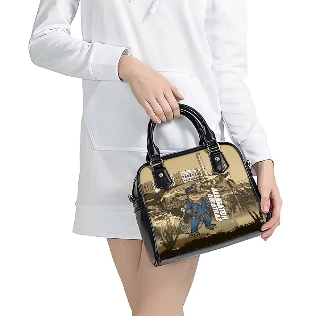 Alligator Alcatraz Shoulder Handbag Police Gator Rock Penitentiary LT14