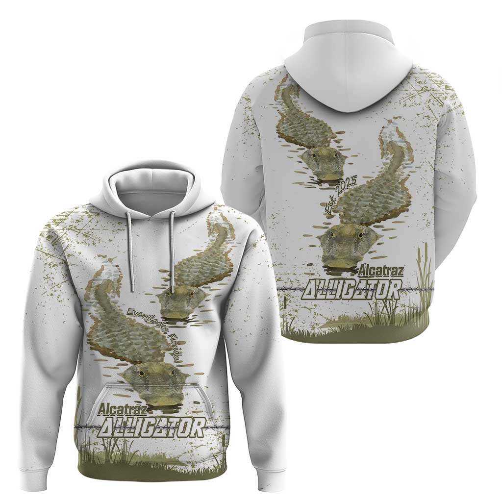 Everglades Florida Alligators Hoodie Alcatraz Est 2025 LT14