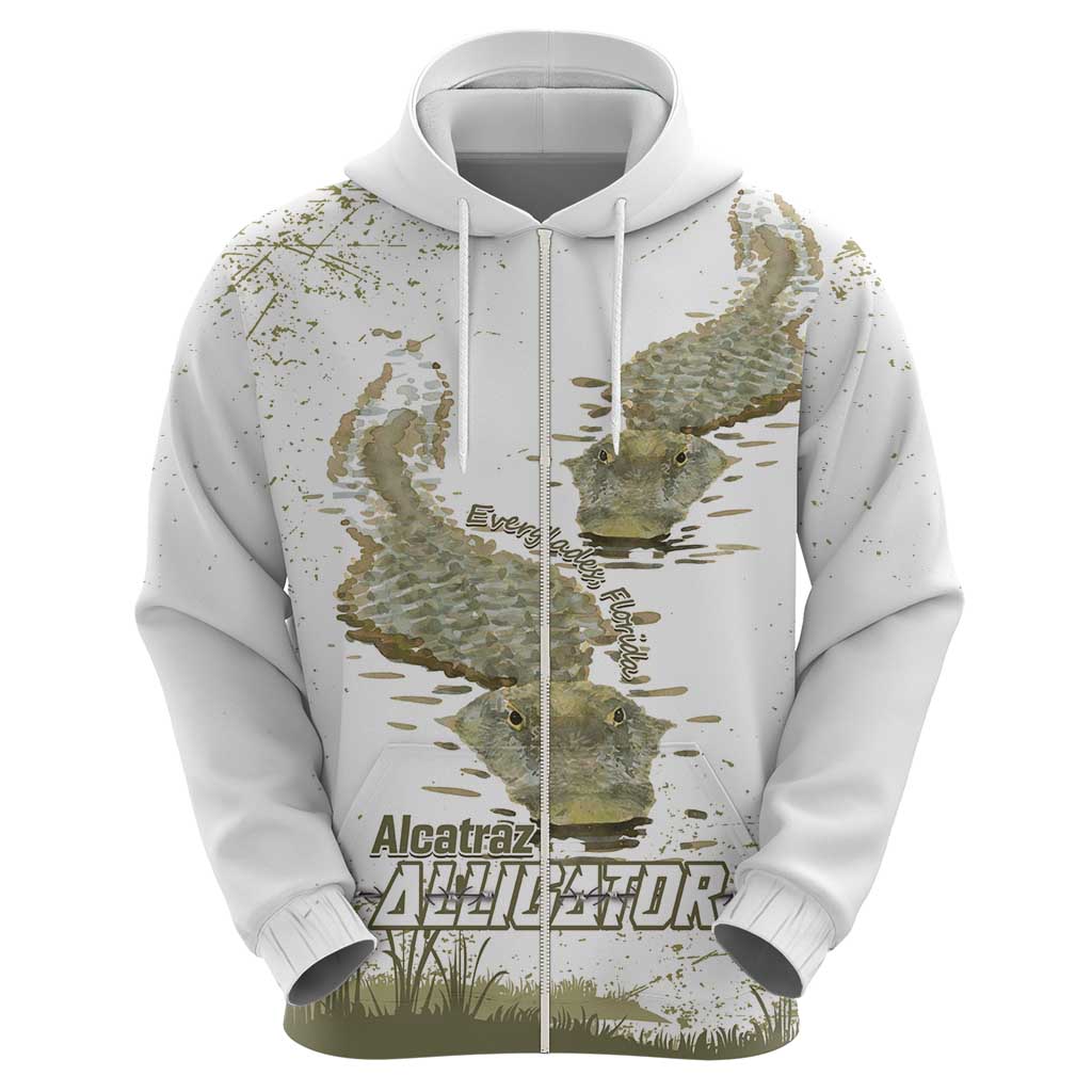 Everglades Florida Alligators Hoodie Alcatraz Est 2025 LT14