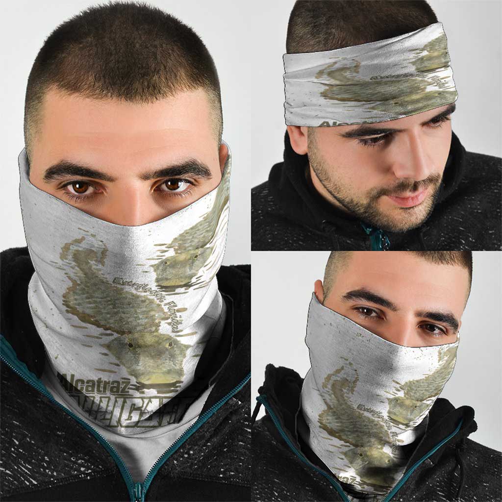 Everglades Florida Alligators Neck Gaiter Alcatraz Est 2025 LT14