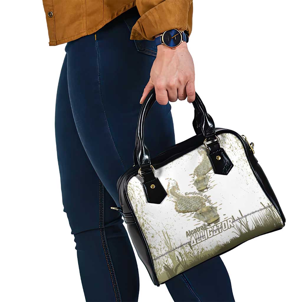 Everglades Florida Alligators Shoulder Handbag Alcatraz Est 2025 LT14