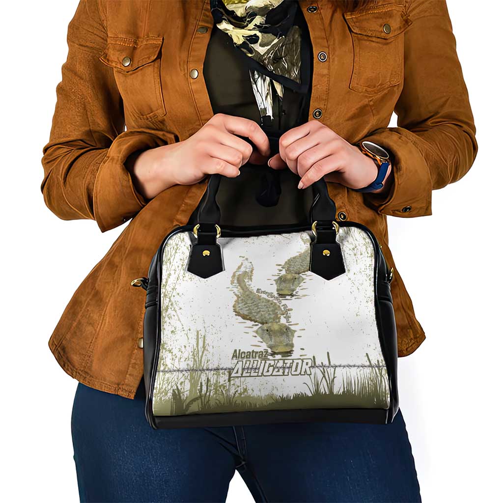 Everglades Florida Alligators Shoulder Handbag Alcatraz Est 2025 LT14
