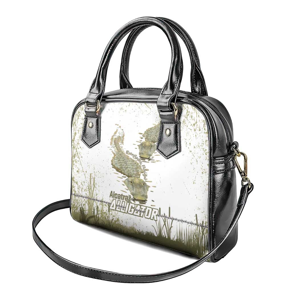 Everglades Florida Alligators Shoulder Handbag Alcatraz Est 2025 LT14