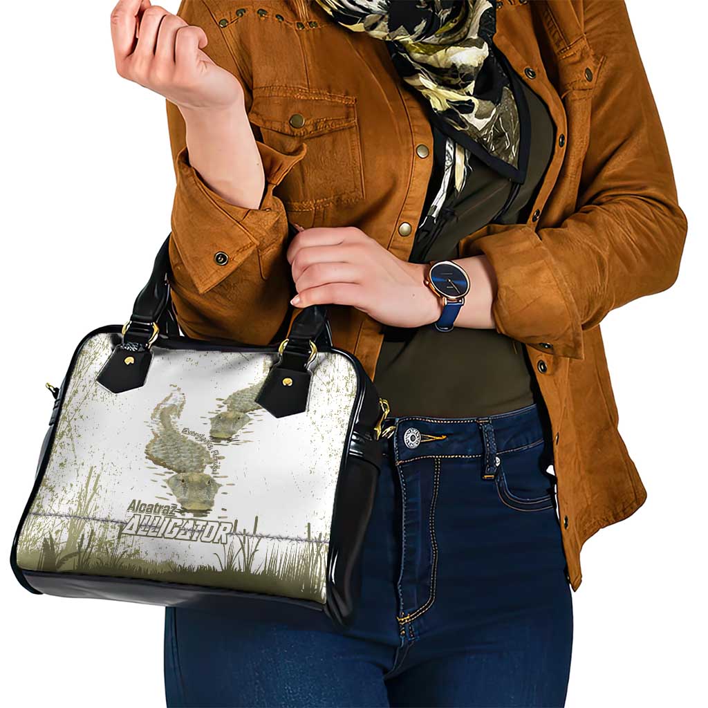 Everglades Florida Alligators Shoulder Handbag Alcatraz Est 2025 LT14