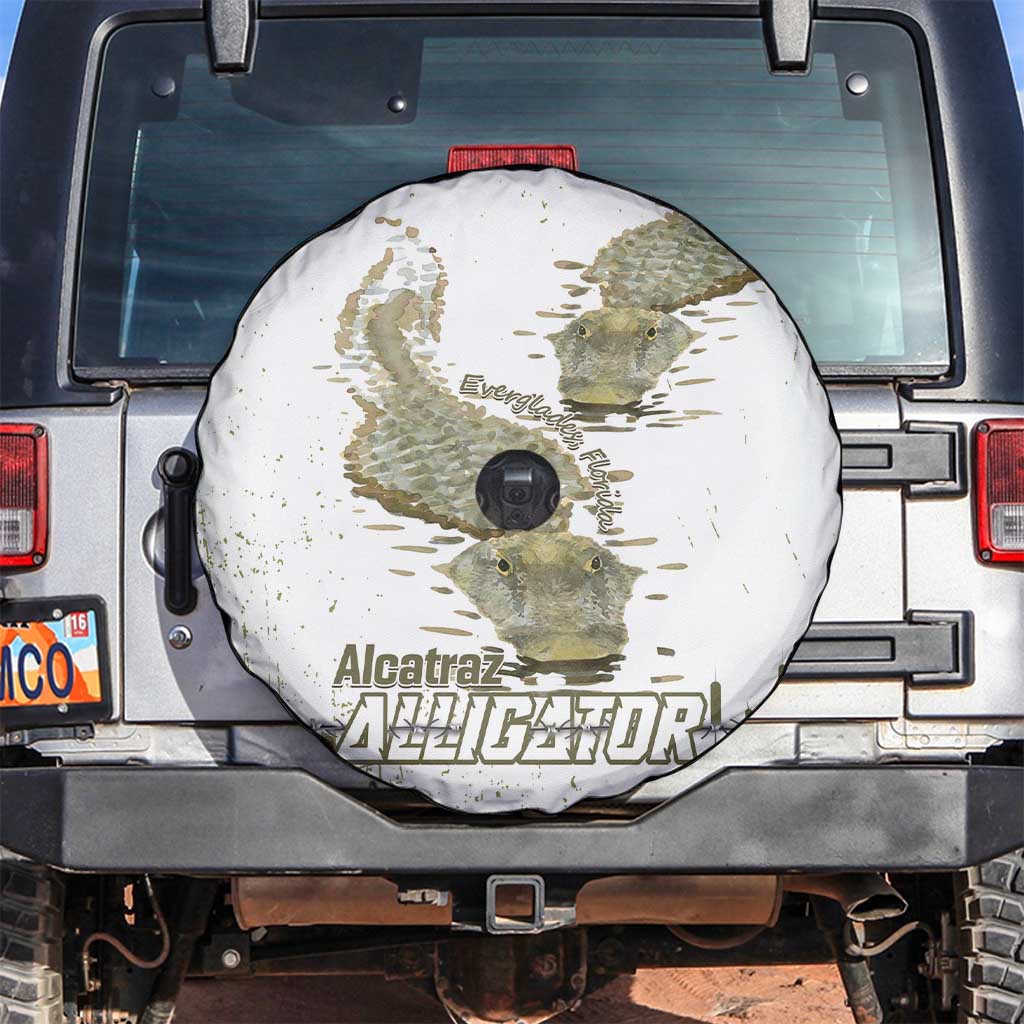 Everglades Florida Alligators Spare Tire Cover Alcatraz Est 2025 LT14