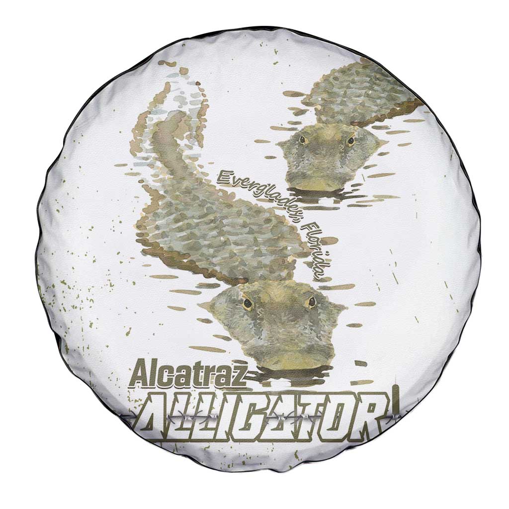 Everglades Florida Alligators Spare Tire Cover Alcatraz Est 2025 LT14