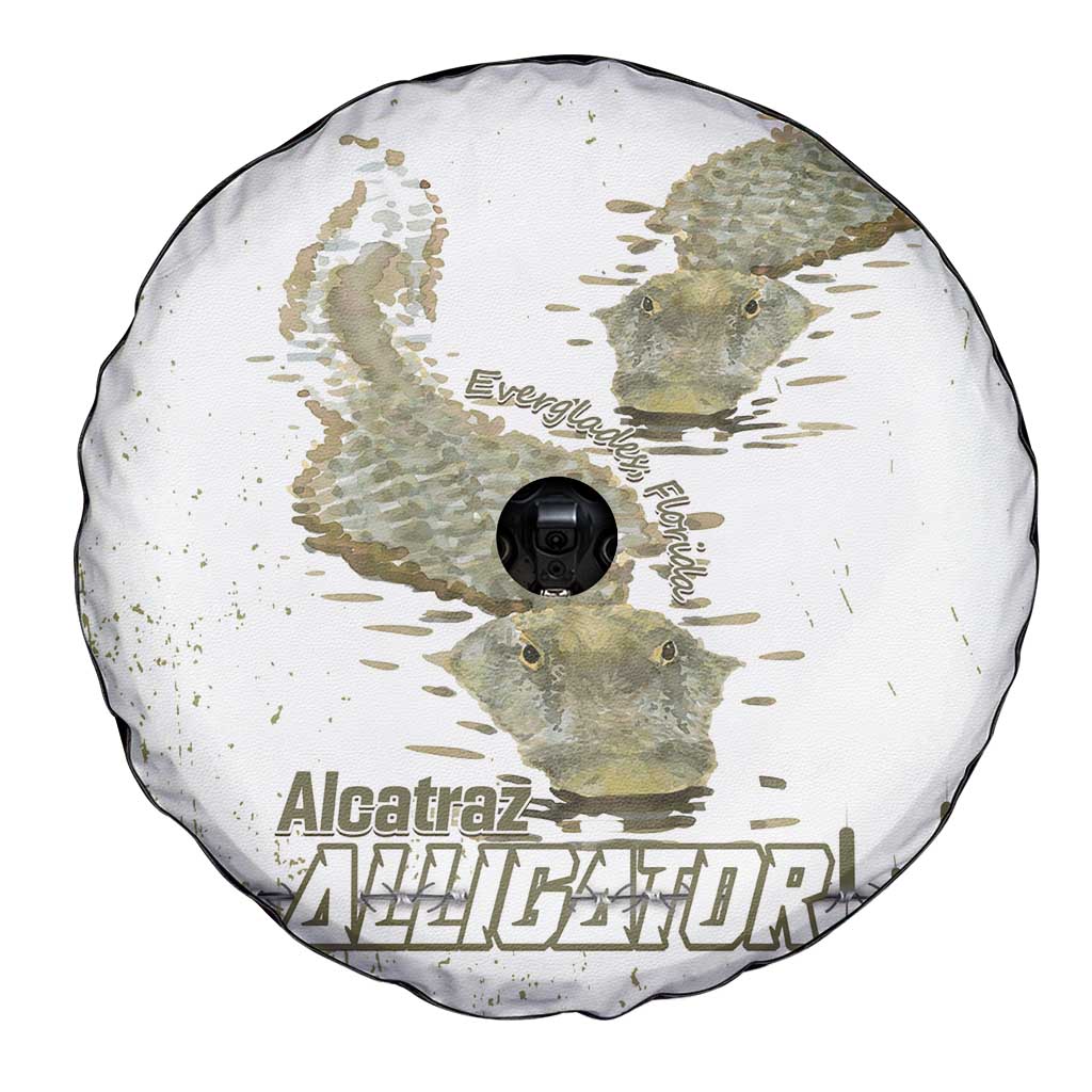 Everglades Florida Alligators Spare Tire Cover Alcatraz Est 2025 LT14