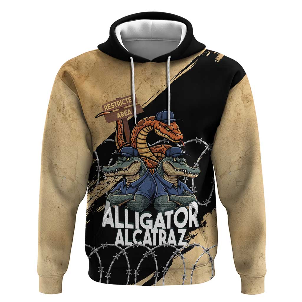 Alligator Alcatraz Hoodie Gator and Python Restricted Area LT14