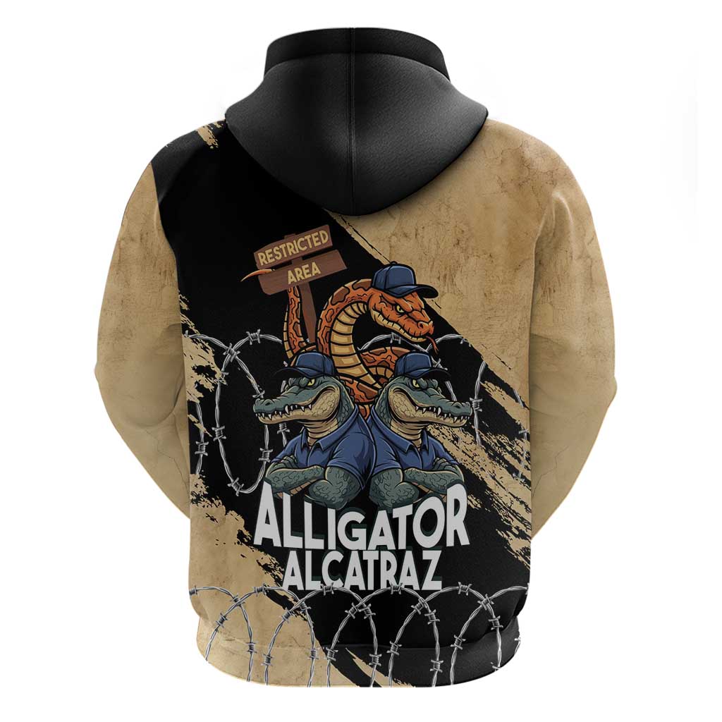 Alligator Alcatraz Hoodie Gator and Python Restricted Area LT14