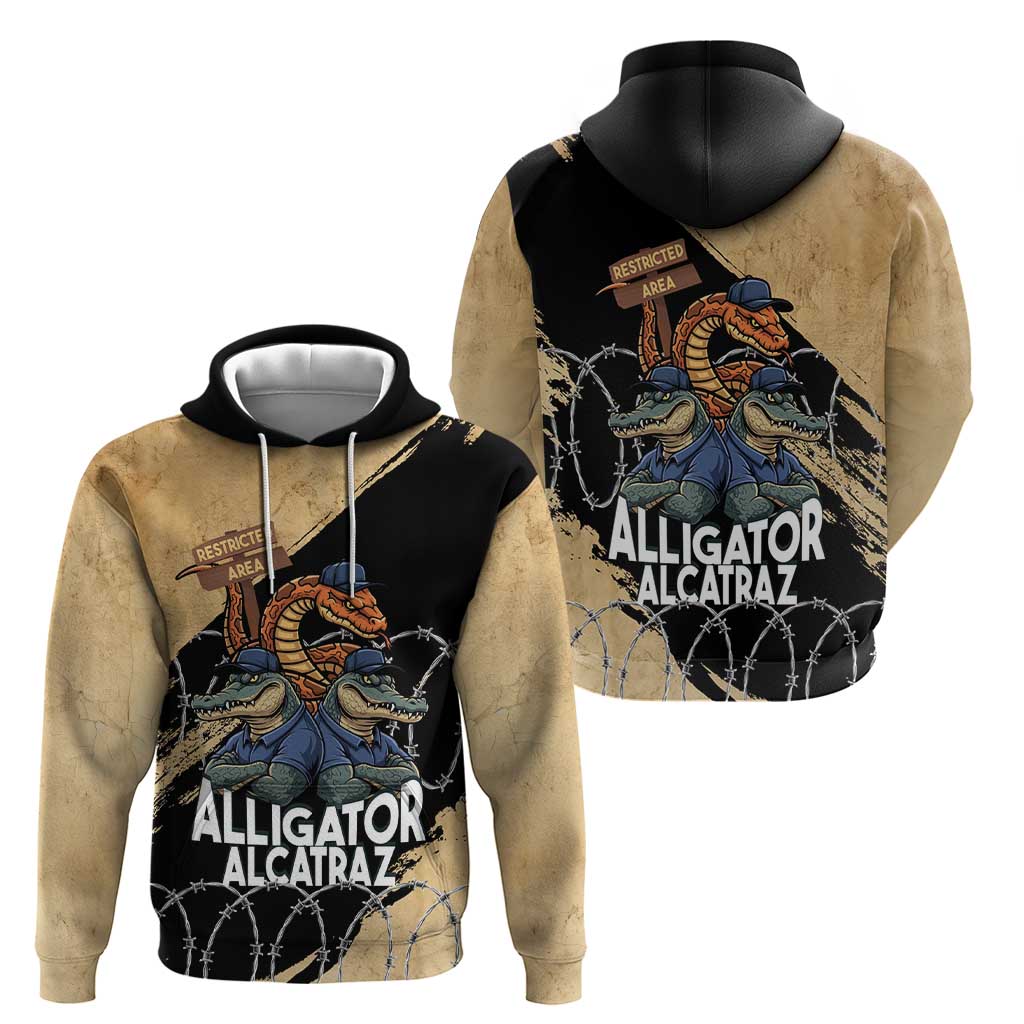Alligator Alcatraz Hoodie Gator and Python Restricted Area LT14