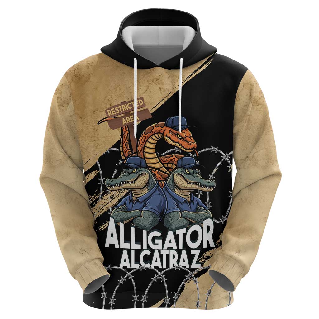 Alligator Alcatraz Hoodie Gator and Python Restricted Area LT14