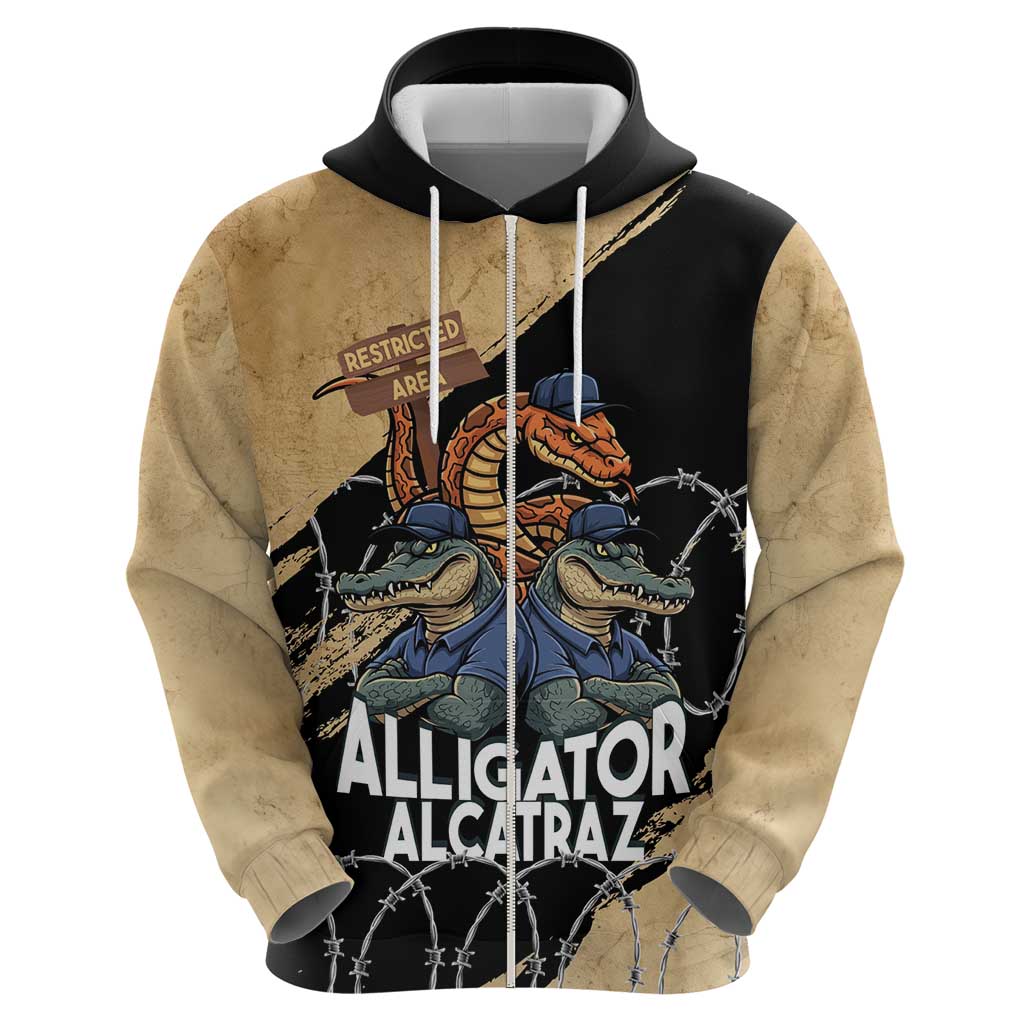 Alligator Alcatraz Hoodie Gator and Python Restricted Area LT14