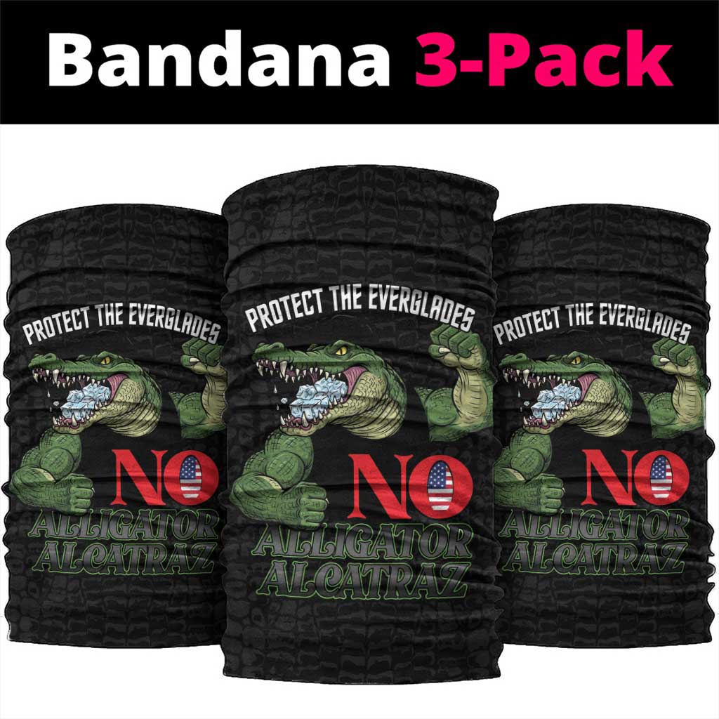 Protect The Everglades Neck Gaiter Gator No Alligator Alcatraz LT14