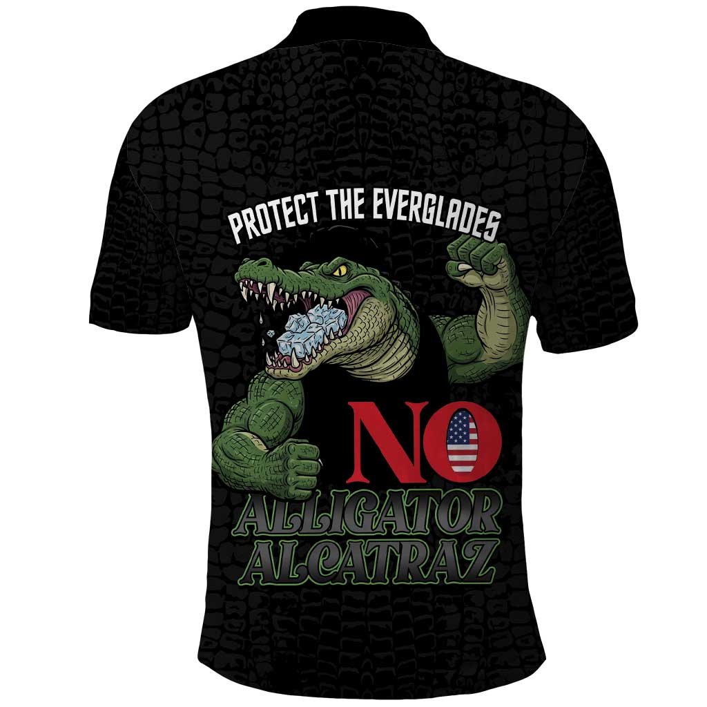 Protect The Everglades Polo Shirt Gator No Alligator Alcatraz LT14