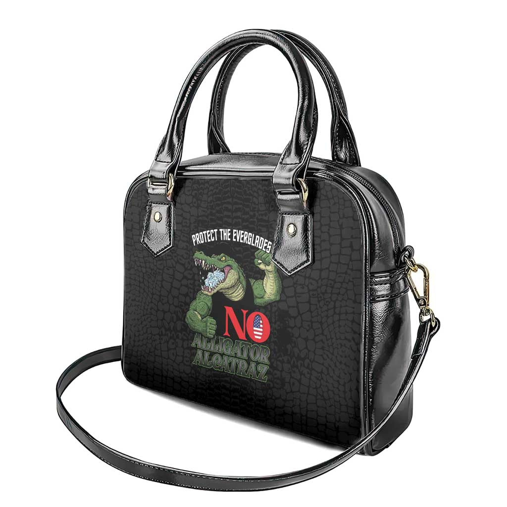 Protect The Everglades Shoulder Handbag Gator No Alligator Alcatraz LT14