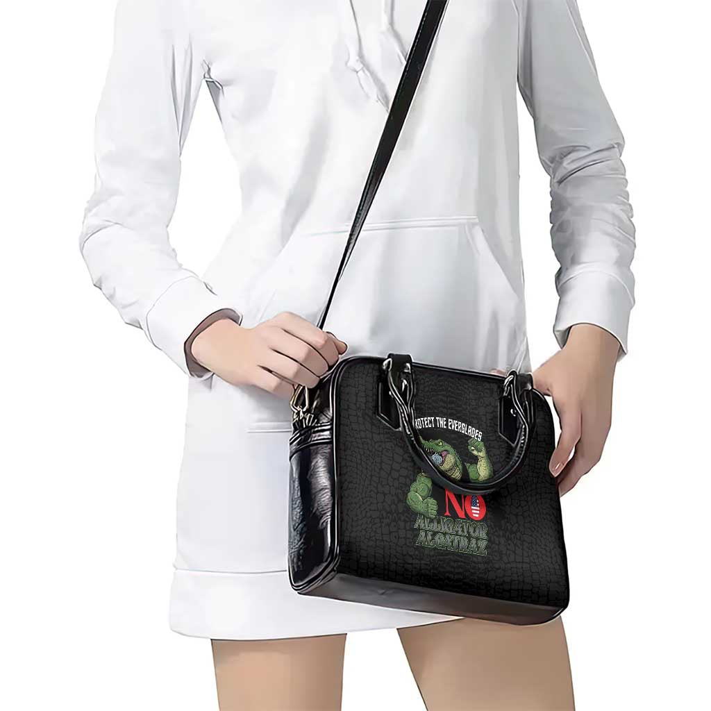 Protect The Everglades Shoulder Handbag Gator No Alligator Alcatraz LT14