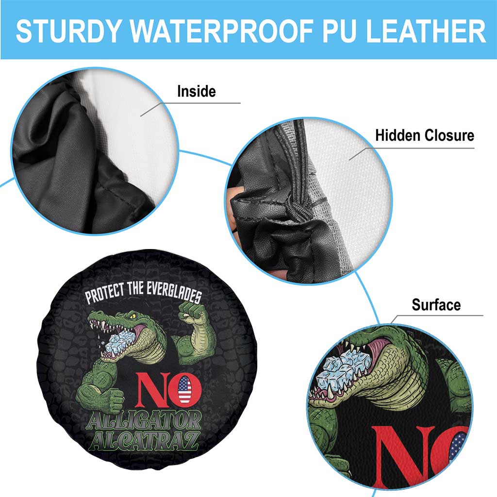 Protect The Everglades Spare Tire Cover Gator No Alligator Alcatraz LT14