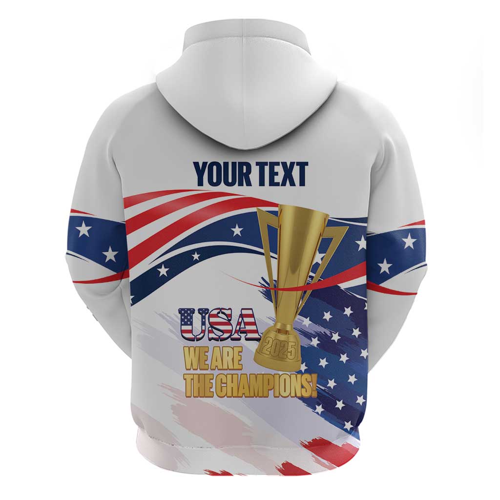 Personalized United States Soccer Hoodie 2025 USA Champions LT14