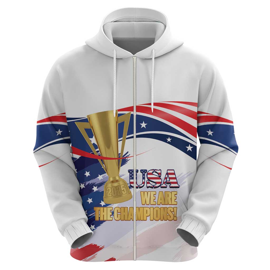 Personalized United States Soccer Hoodie 2025 USA Champions LT14