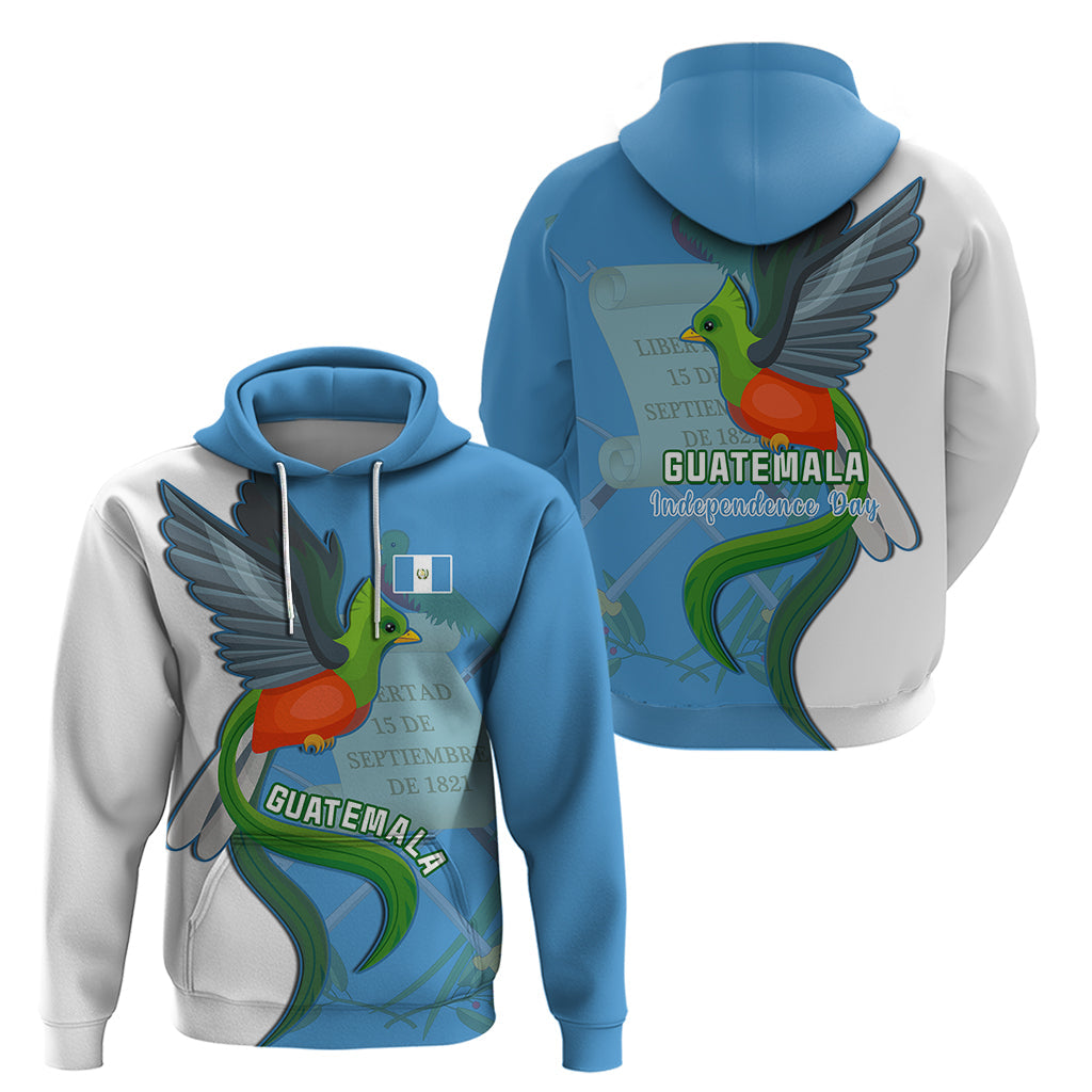 Guatemala Independence Day Hoodie Guatemalan Quetzal 202st Anniversary LT14