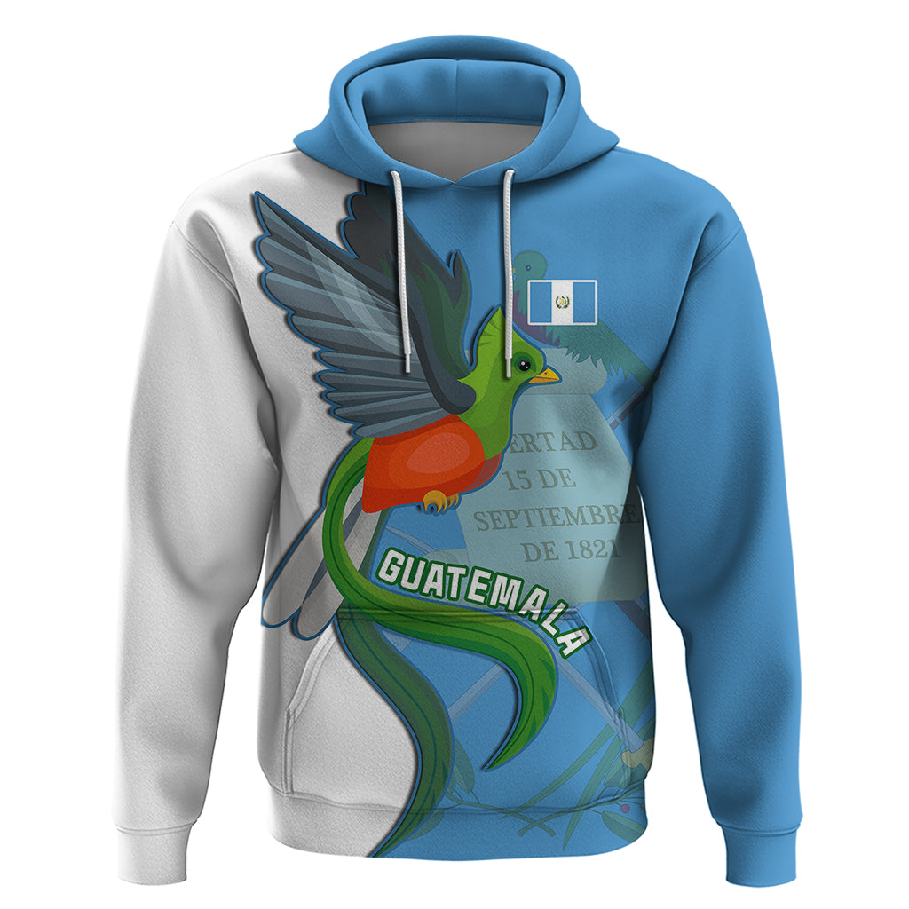 Custom Guatemala Independence Day Hoodie Guatemalan Quetzal 202st Anniversary LT14