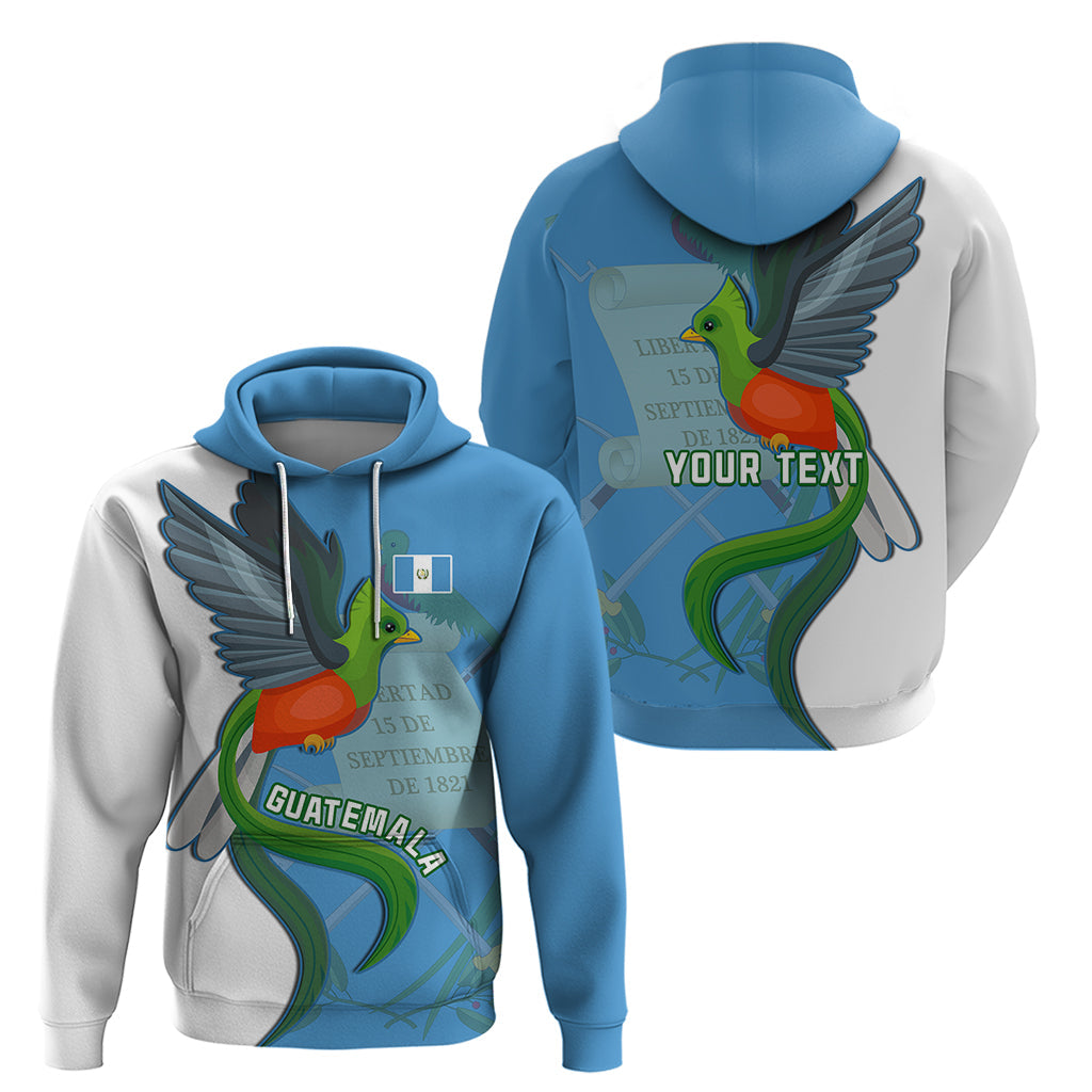 Custom Guatemala Independence Day Hoodie Guatemalan Quetzal 202st Anniversary LT14
